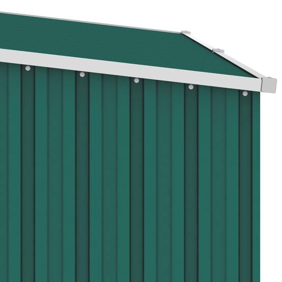 Abri à bois 2.4m² - Abri de jardin Vert 245x98x159 cm Acier galvanisé MAISON CHIC - Image 6