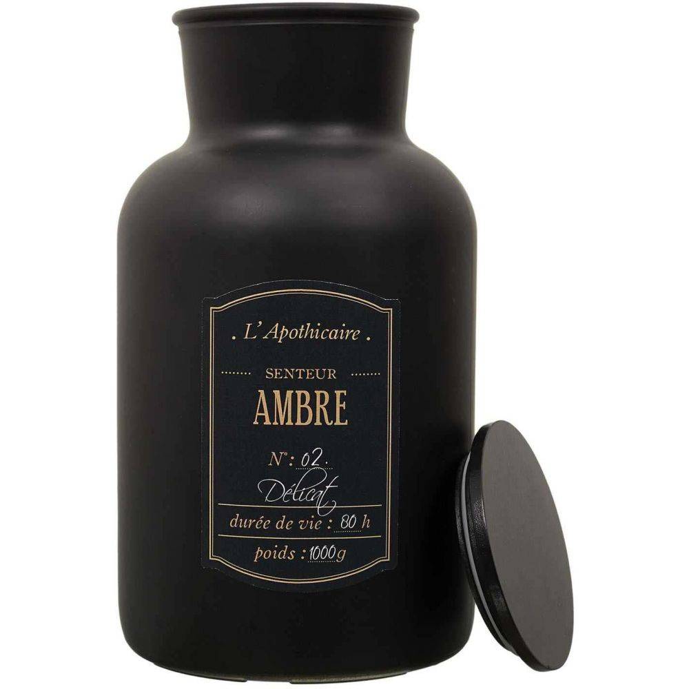 The Home Deco Factory - Bougie parfumée noire mat Alchimiste 14.5 x 26 cm - Image 3
