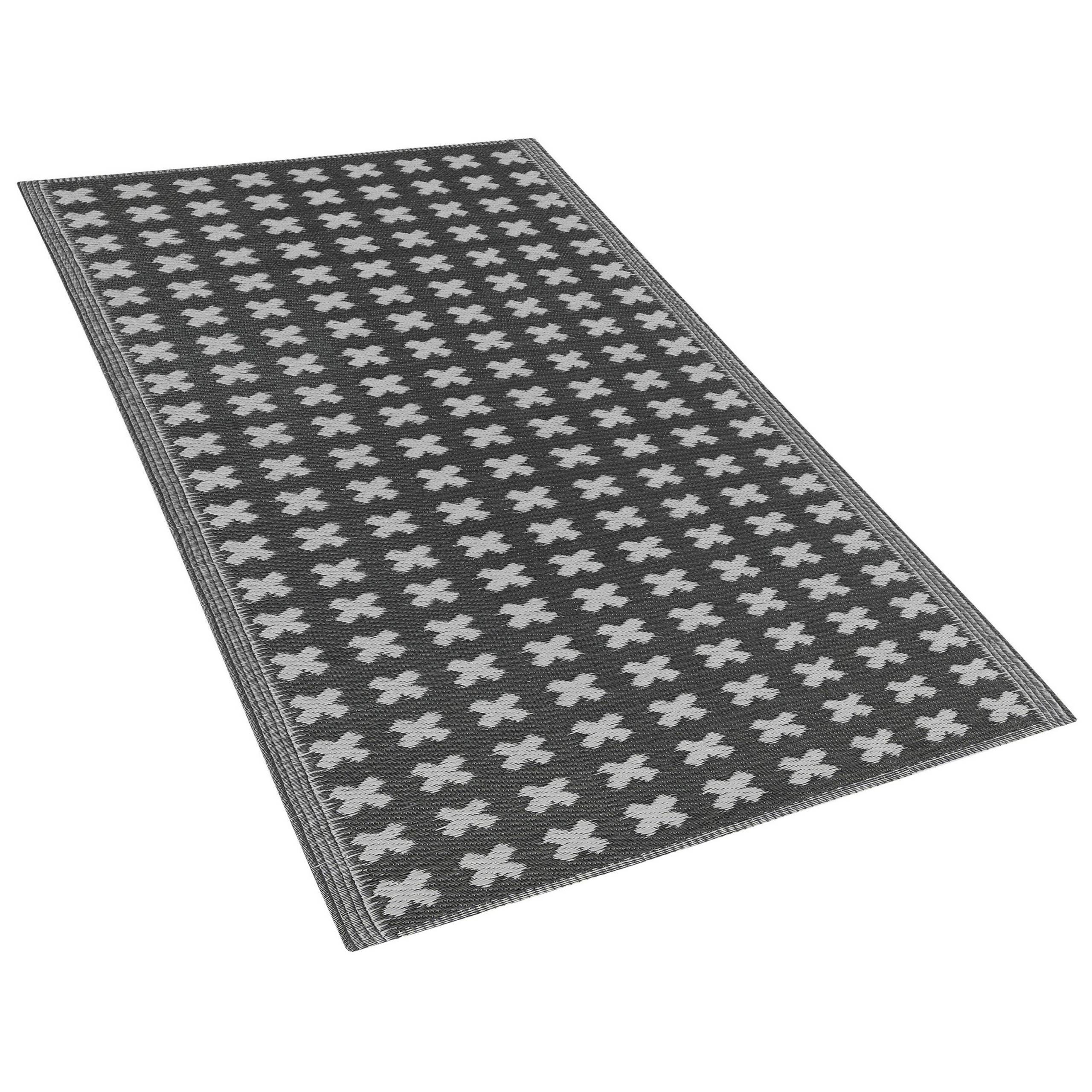 Beliani - Tapis d'extérieur Polypropylène Noir ROHTAK - Beliani - Image 4