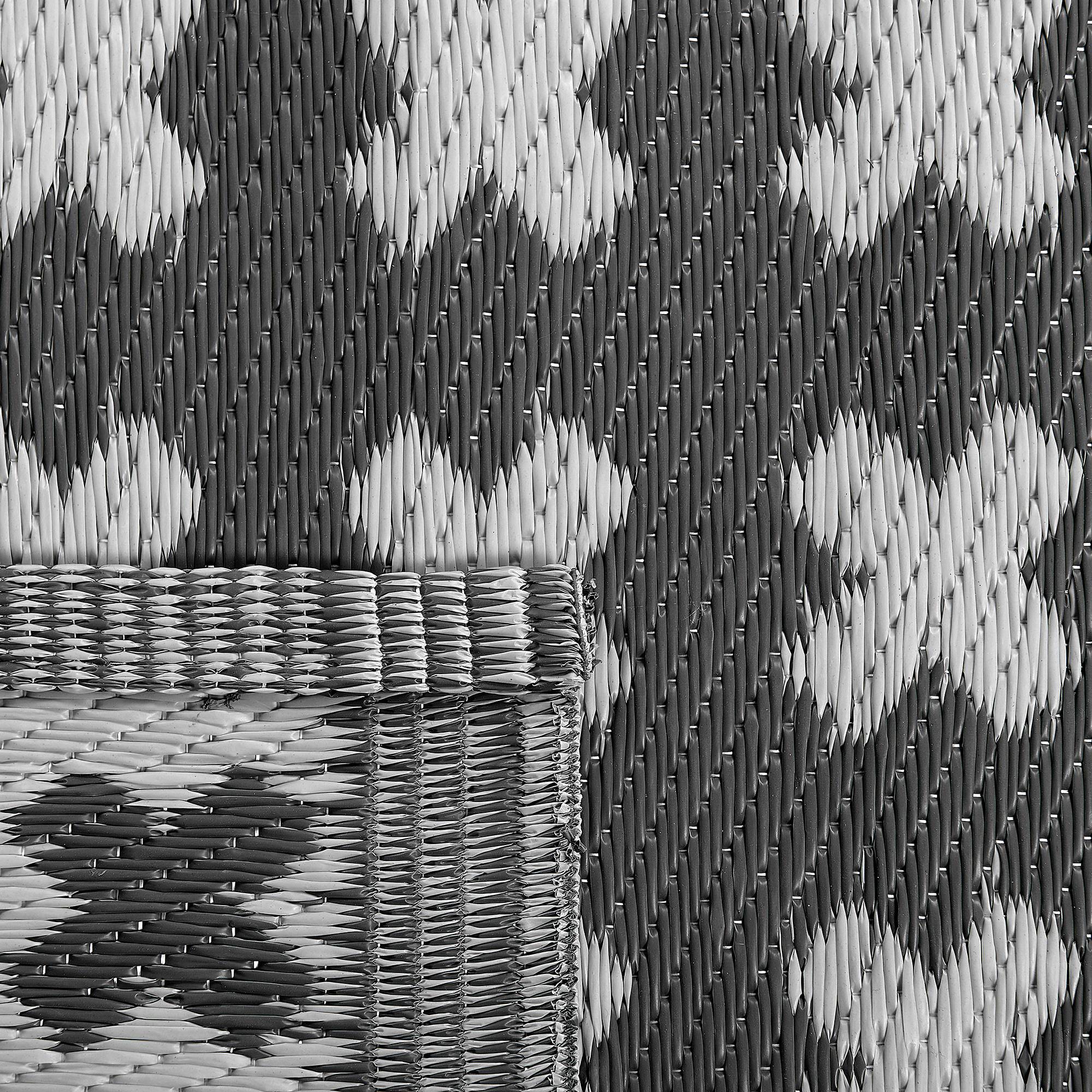 Beliani - Tapis d'extérieur Polypropylène Noir ROHTAK - Beliani - Image 5