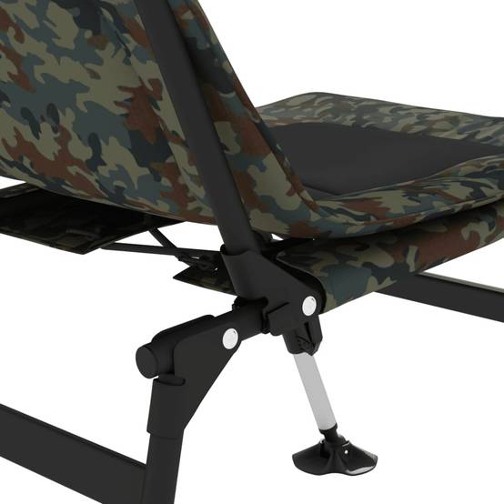 Chaise de pêche acier et tissu camouflage 71 x 45 x 71-81 cm - PANGIVO - Image 8