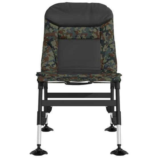Chaise de pêche acier et tissu camouflage 71 x 45 x 71-81 cm - PANGIVO - Image 3
