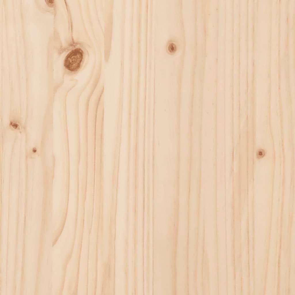 PANGIVO - Banc de jardin bois de pin et acier naturel 33 x 31 x 42 cm - PANGIVO - Image 7