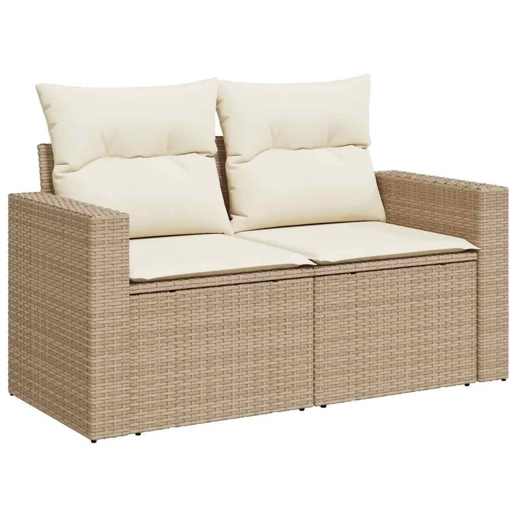 ComfortXL - Petit salon de jardin 5 pièces résine tressée beige avec table ajustable et rangement intégré – ComfortXL Outdoor Living - Image 6