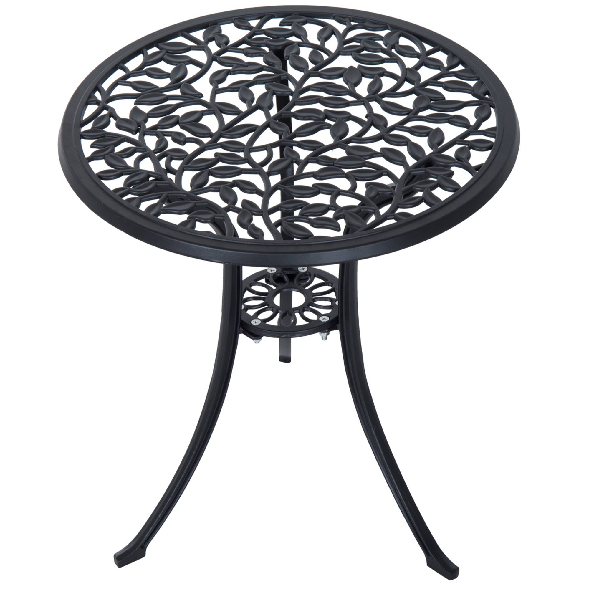 ComfortXL - Salon de jardin bistrot aluminium noir 2 places pour balcon facile à nettoyer - ComfortXL Outdoor Living - Image 9