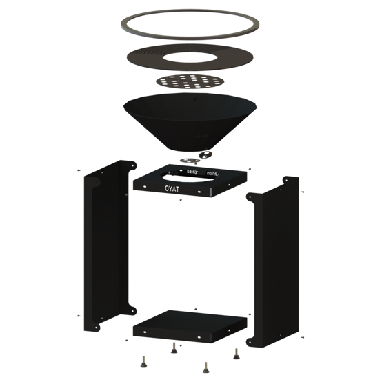 Brasero B.B.O 68 Noir - Ø65 cm Acier thermolaqué - OYAT - Image 5