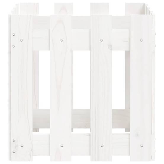 Prolenta Premium - Jardinière bois blanc 40 x 40 x 40 cm - Prolenta premium p321.6 - Image 6