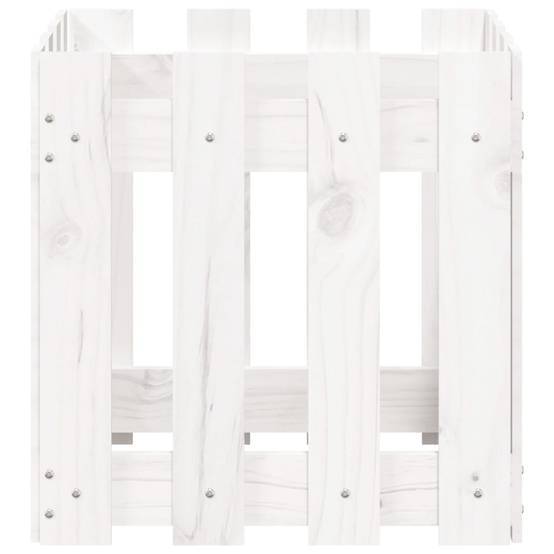 Prolenta Premium - Jardinière bois blanc 40 x 40 x 40 cm - Prolenta premium p321.6 - Image 5