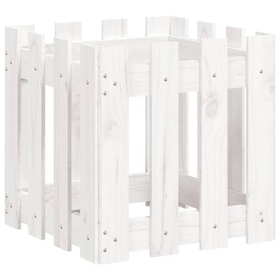 Prolenta Premium - Jardinière bois blanc 40 x 40 x 40 cm - Prolenta premium p321.6 - Image 4