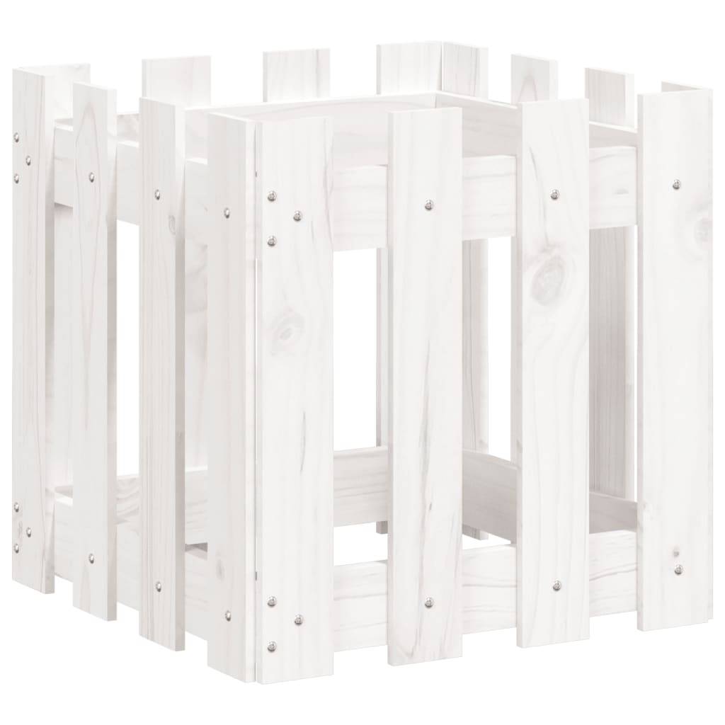 Prolenta Premium - Jardinière bois blanc  40 x 40 x 40 cm  - Prolenta premium p321.6 - Image 4