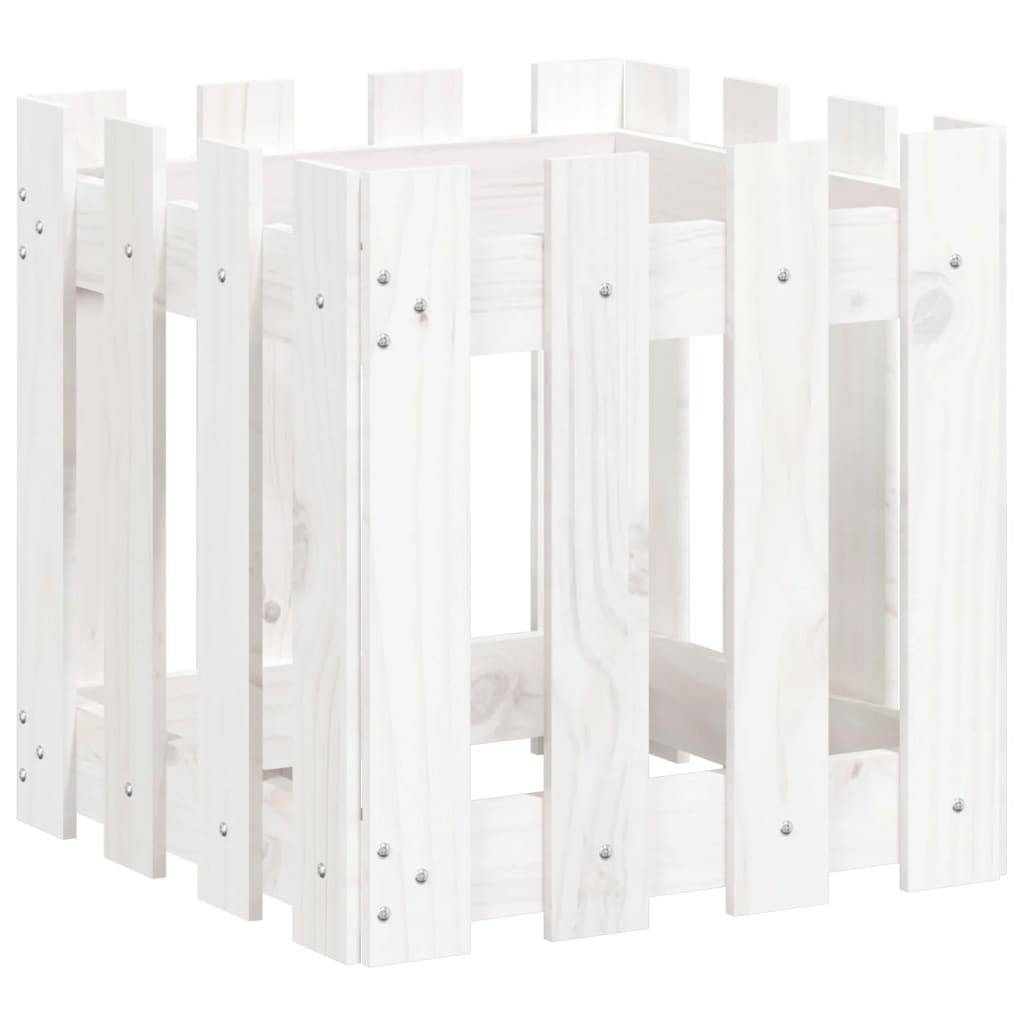 Prolenta Premium - Jardinière bois blanc 40 x 40 x 40 cm - Prolenta premium p321.6 - Image 1