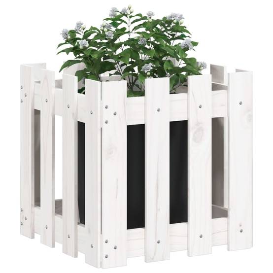 Prolenta Premium - Jardinière bois blanc 40 x 40 x 40 cm - Prolenta premium p321.6 - Image 3