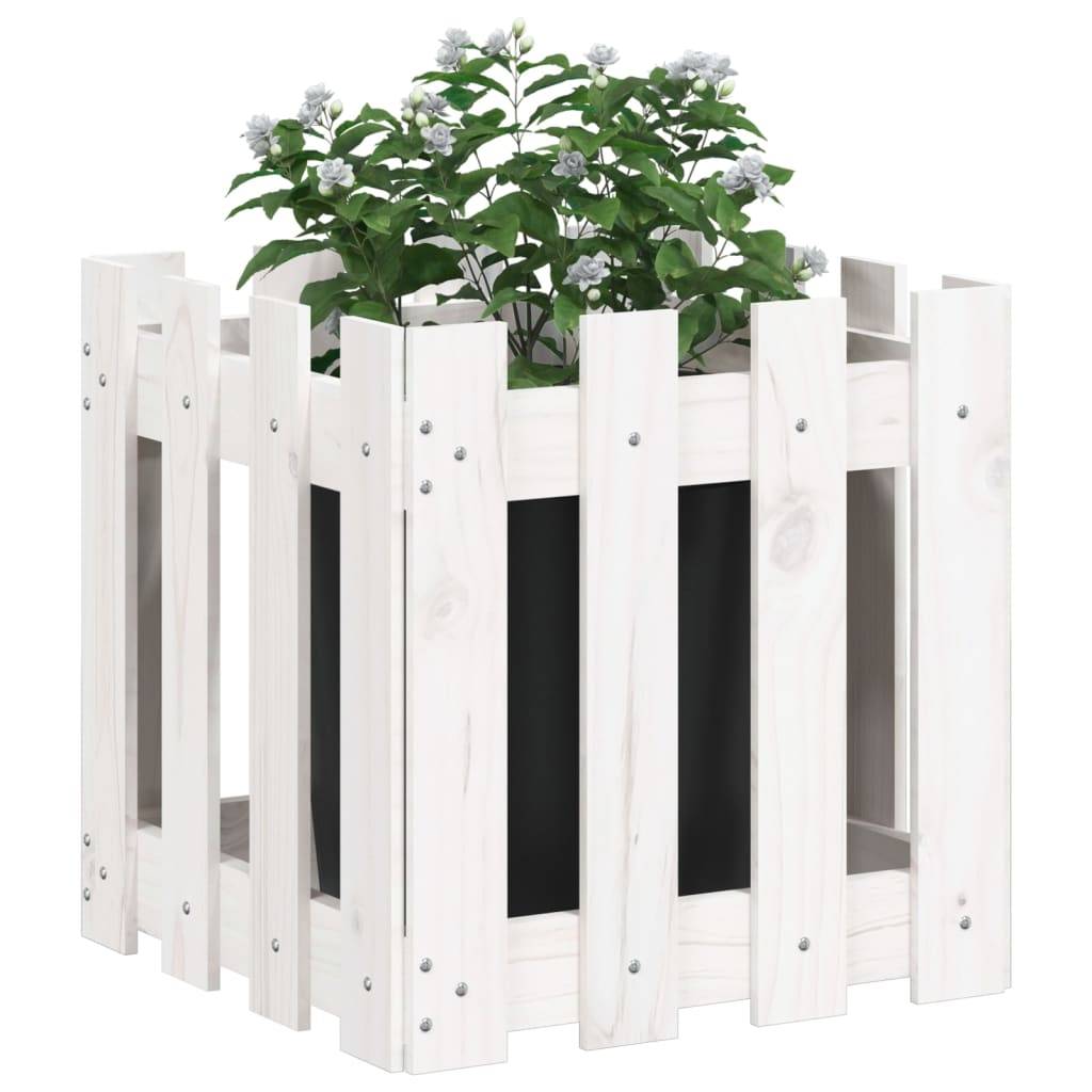 Prolenta Premium - Jardinière bois blanc  40 x 40 x 40 cm  - Prolenta premium p321.6 - Image 3