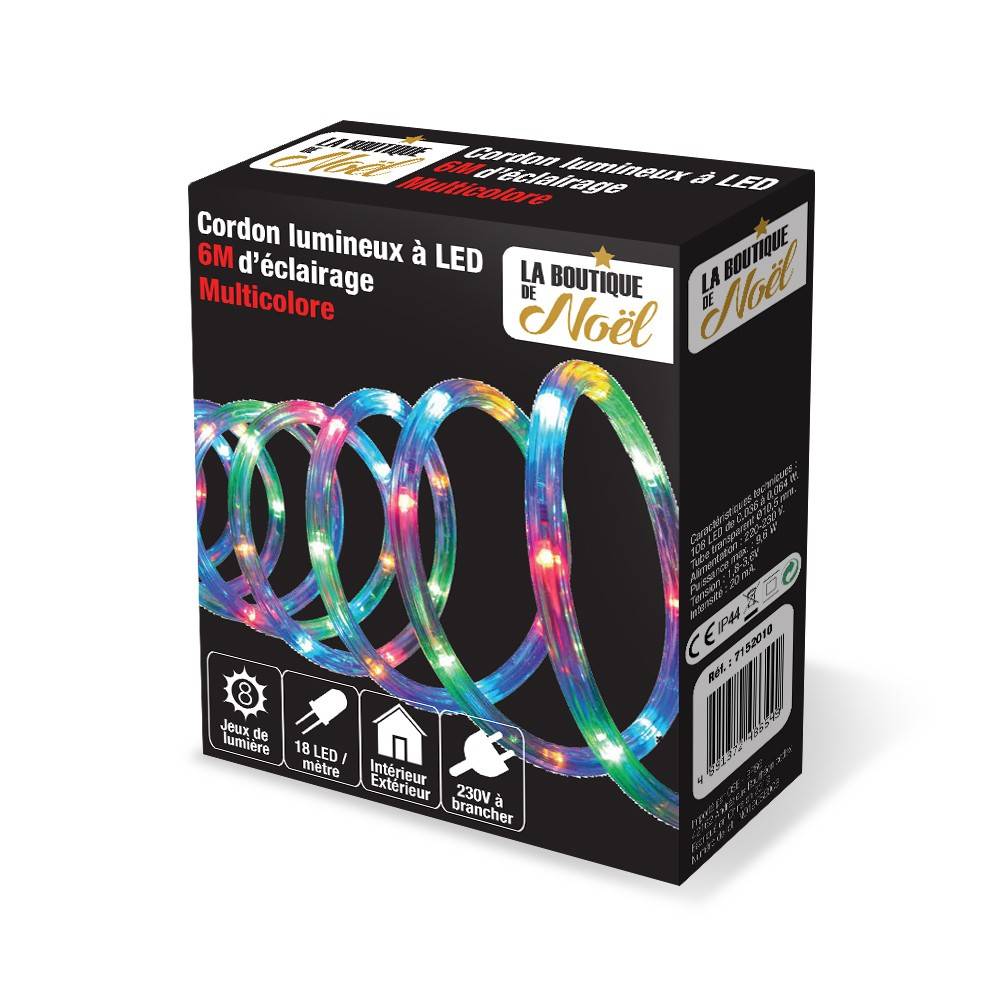 Cordon lumineux électrique 6 mètres Multicolore - Image 1