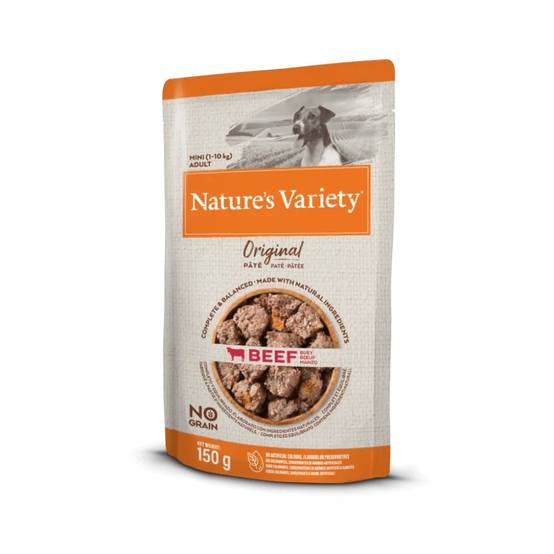 PATEE CHIEN MINI - ORIGINAL BOEUF - NATURE'S VARIETY 150 g - Image 1