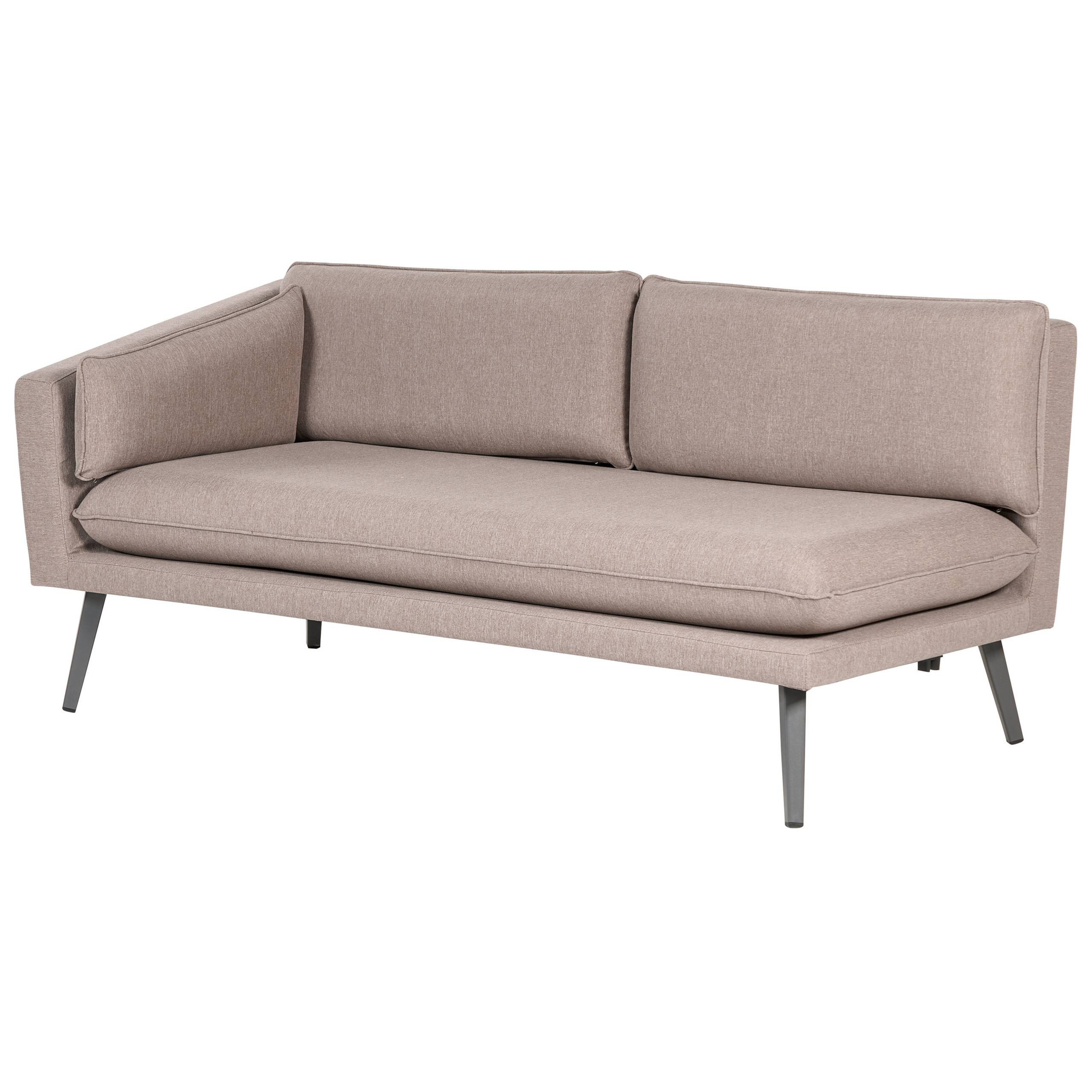 Beliani - Canapé de jardin, 5 Personnes Tissu Beige LORETELLO - Beliani - Image 5