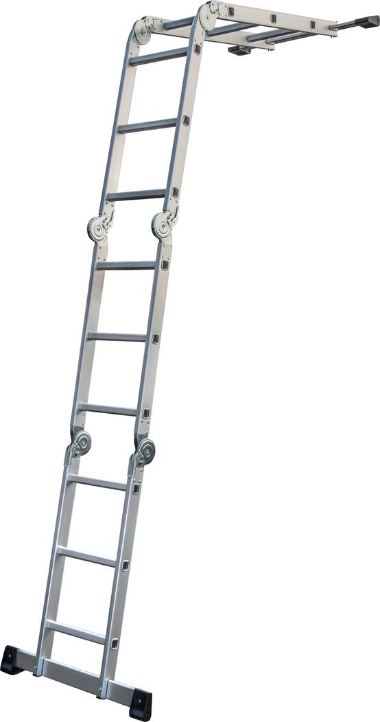 Échelle pliante aluminium multifonction avec plateforme incluse - ESCALO - Image 4