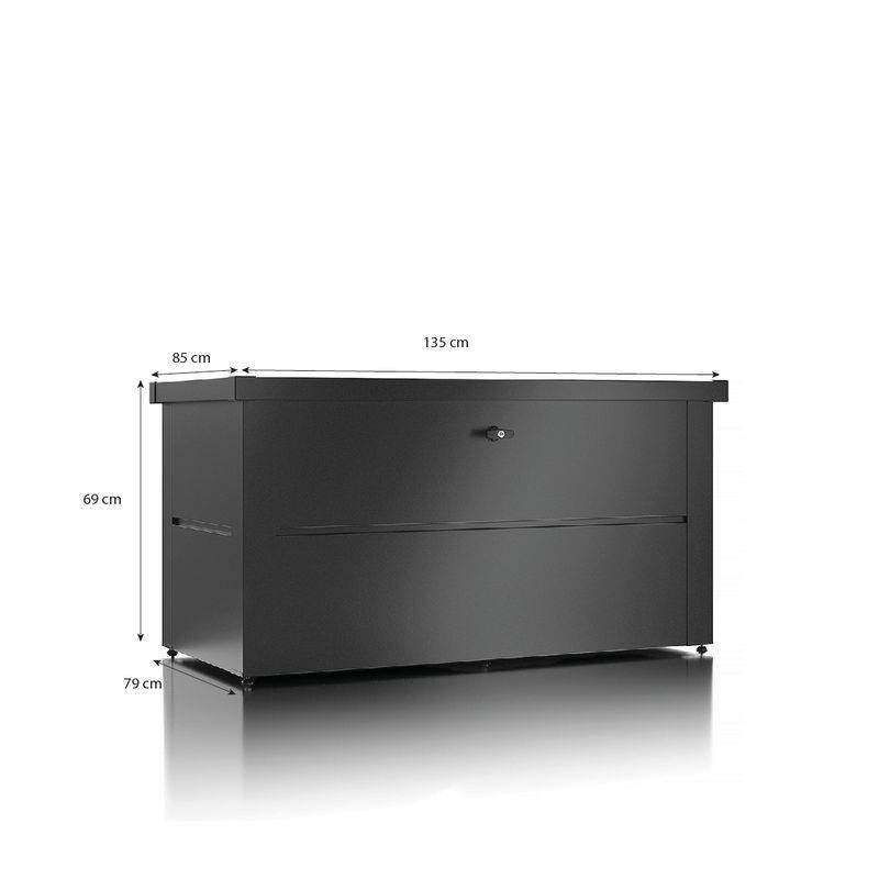 Guardi - Coffre de jardin - taille S - Anthracite - 135x65x69 - acier Guardi - Image 3