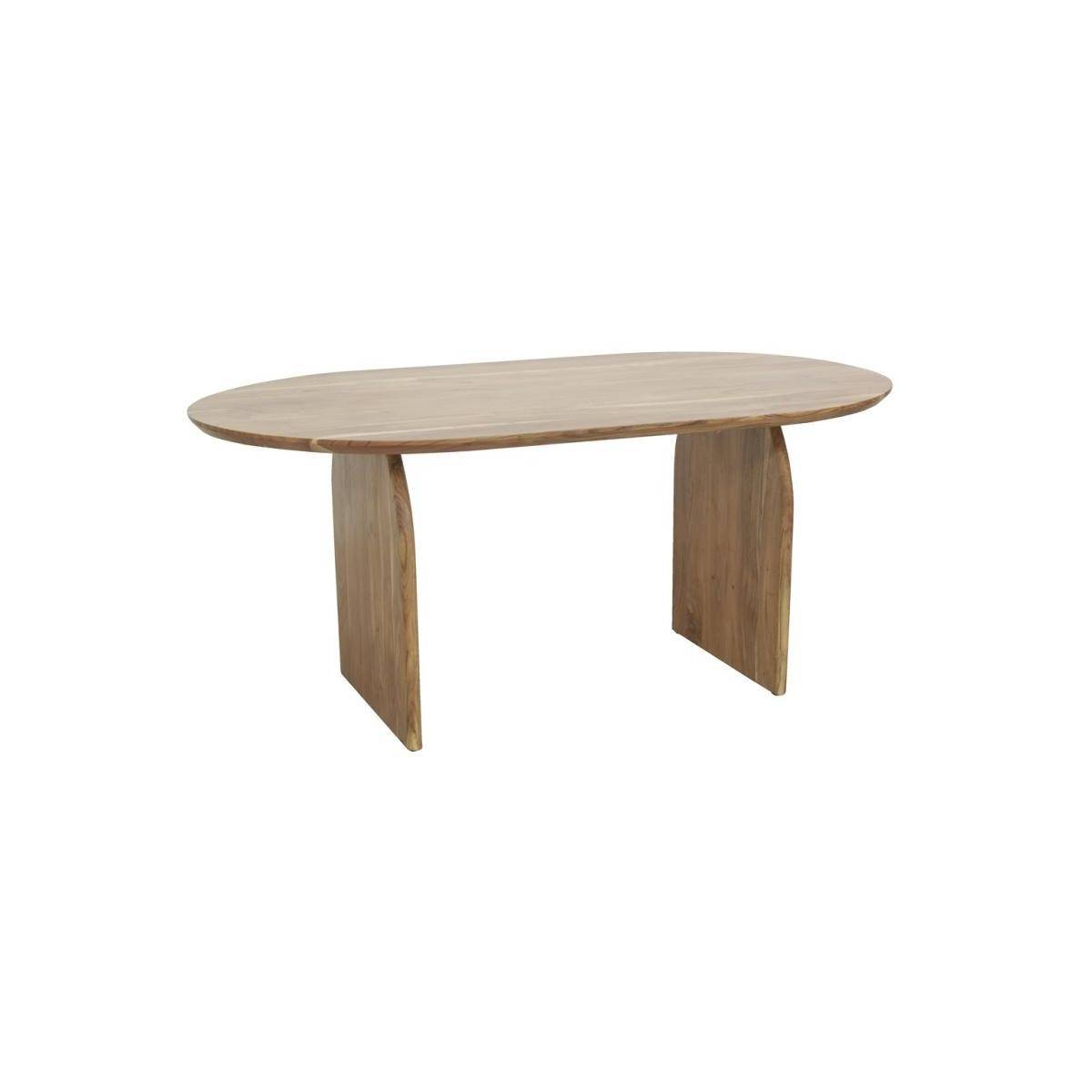 Aubry Gaspard - Table ovale en acacia - Image 1