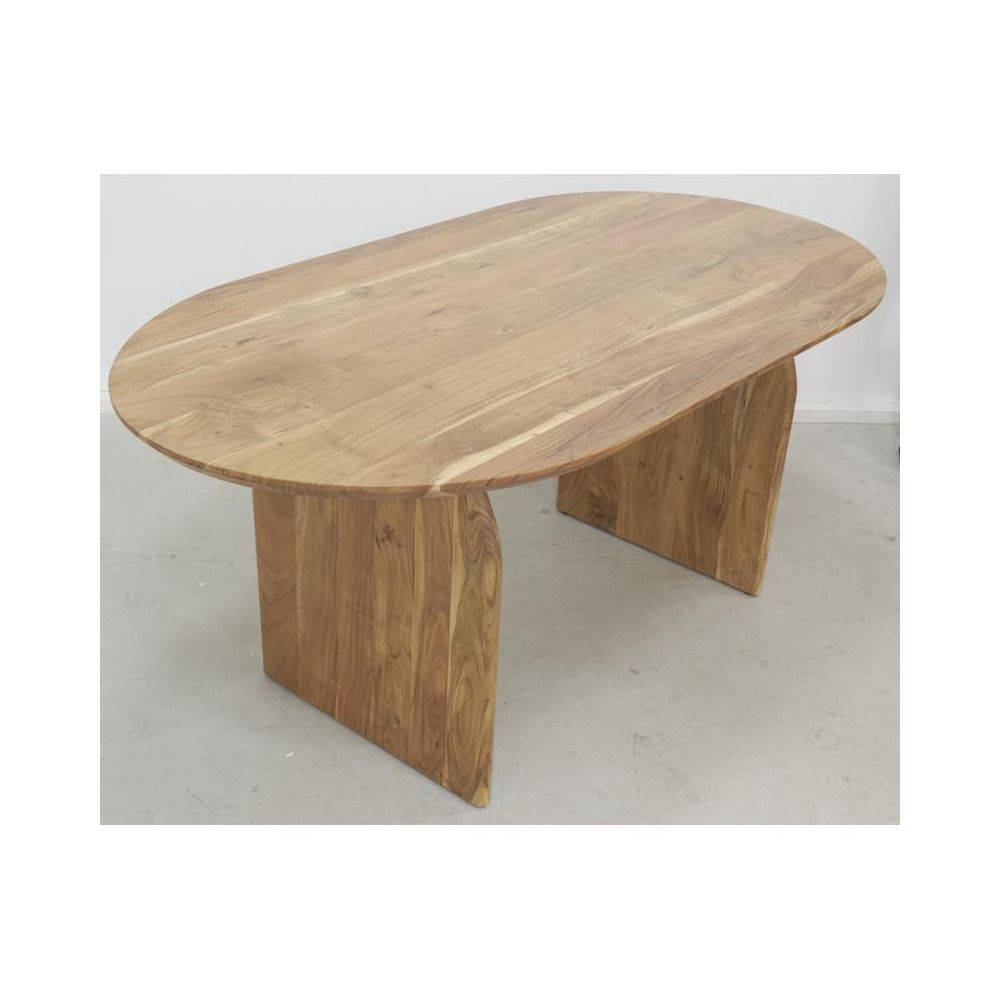 Aubry Gaspard - Table ovale en acacia - Image 4