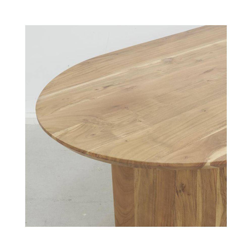 Aubry Gaspard - Table ovale en acacia - Image 2