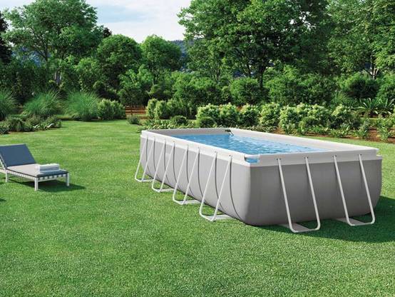 Piscine tubulaire Prism rectangulaire 4.88 x 2.44 x 1.07m Intex + accessoires - Image 5