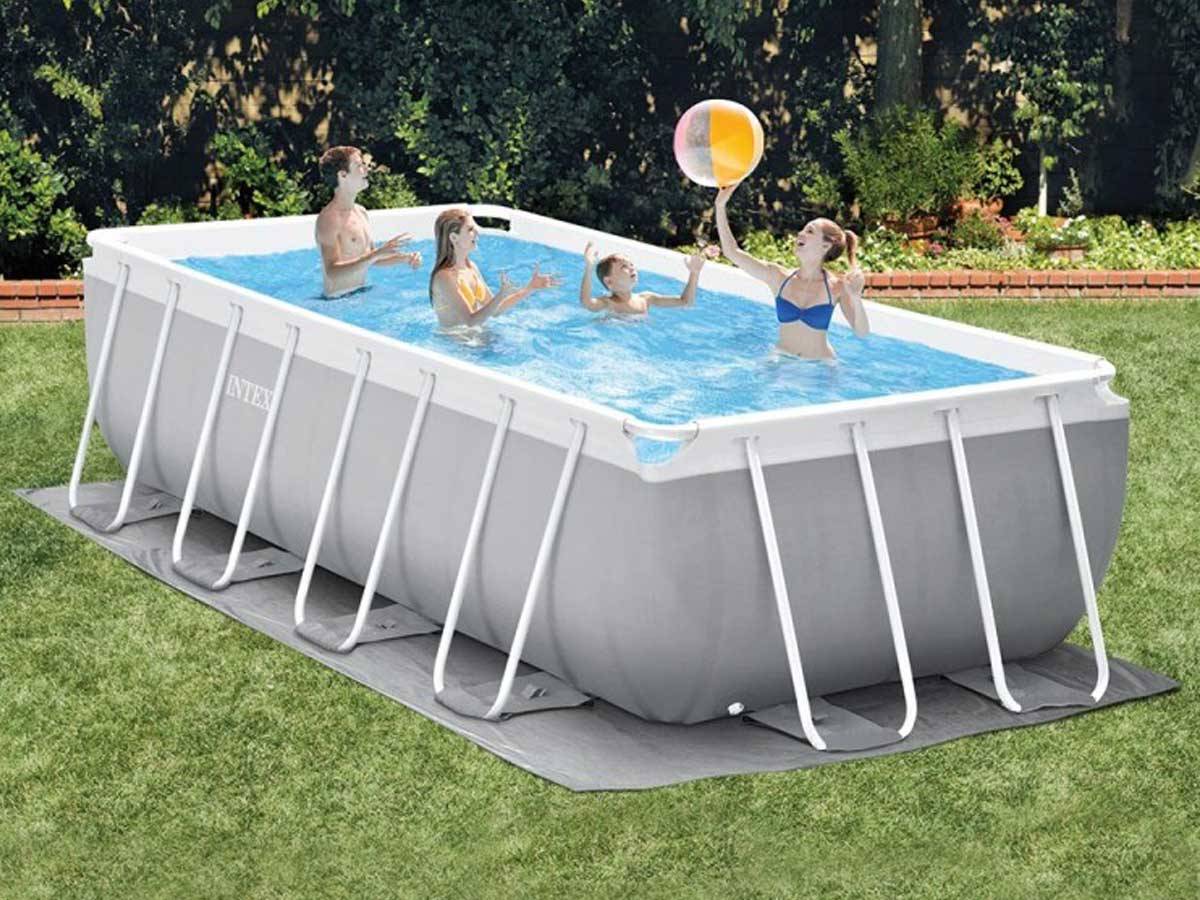 Piscine tubulaire Prism rectangulaire 4.88 x 2.44 x 1.07m Intex + accessoires - Image 6
