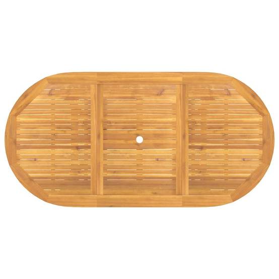 PANGIVO - Table extensible de jardin bois de teck solide 110-160 x 80 x 75 cm - PANGIVO - Image 7