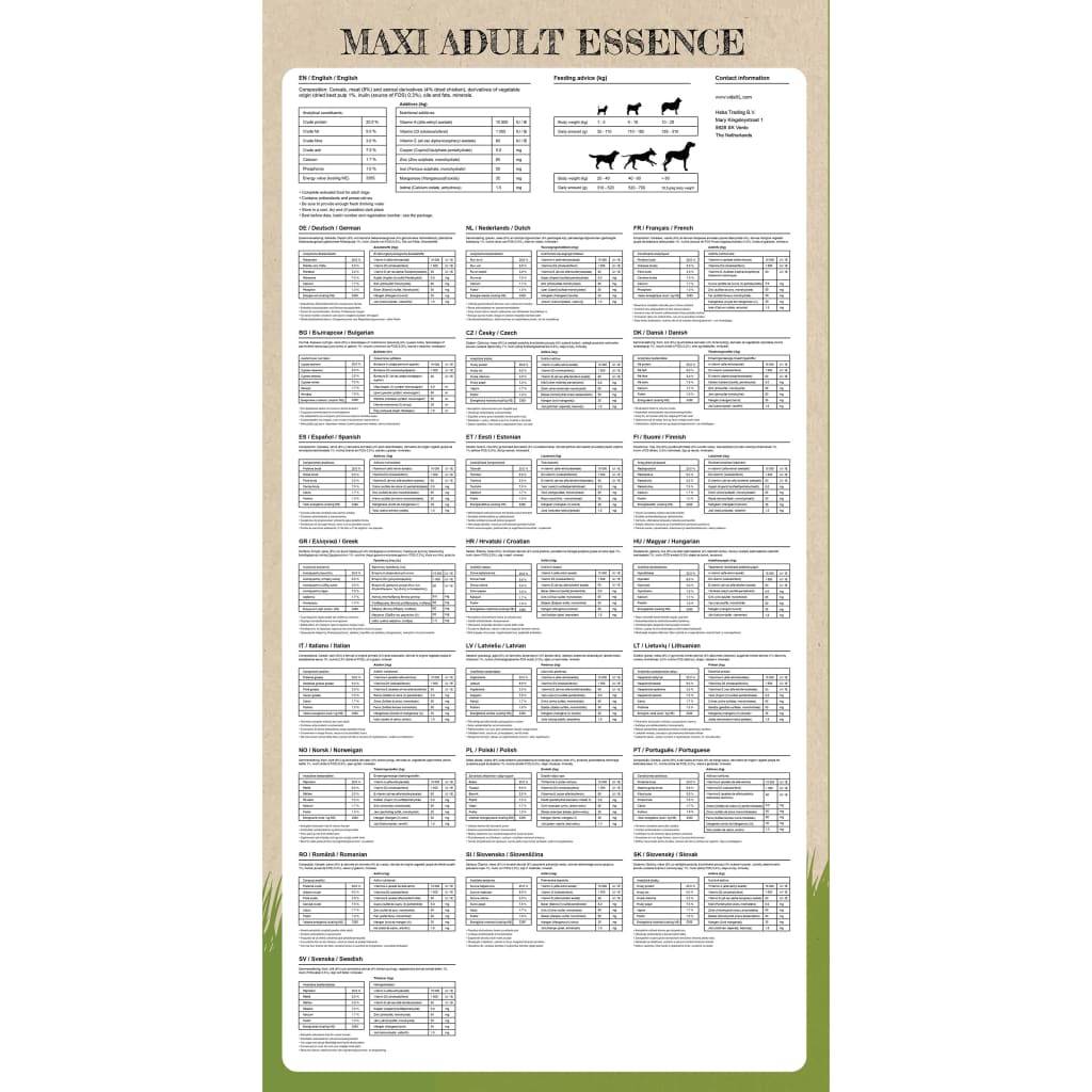 Vidaxl - Nourriture sèche chiens Maxi Adult Essence Beef & Chicken 15 kg vidaXL 170492 - Image 5