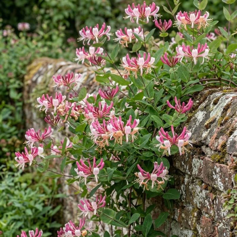 Chèvrefeuille CAPRILIA® Imperial 'Inov 86' à fleurs Rose - feuillage Persistant - Godet - 5/10 cm- hauteur à maturité De 3,00 m à 5,00 m - Image 2