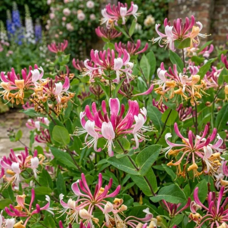 Chèvrefeuille CAPRILIA® Imperial 'Inov 86' à fleurs Rose - feuillage Persistant - Godet - 5/10 cm- hauteur à maturité De 3,00 m à 5,00 m - Image 3