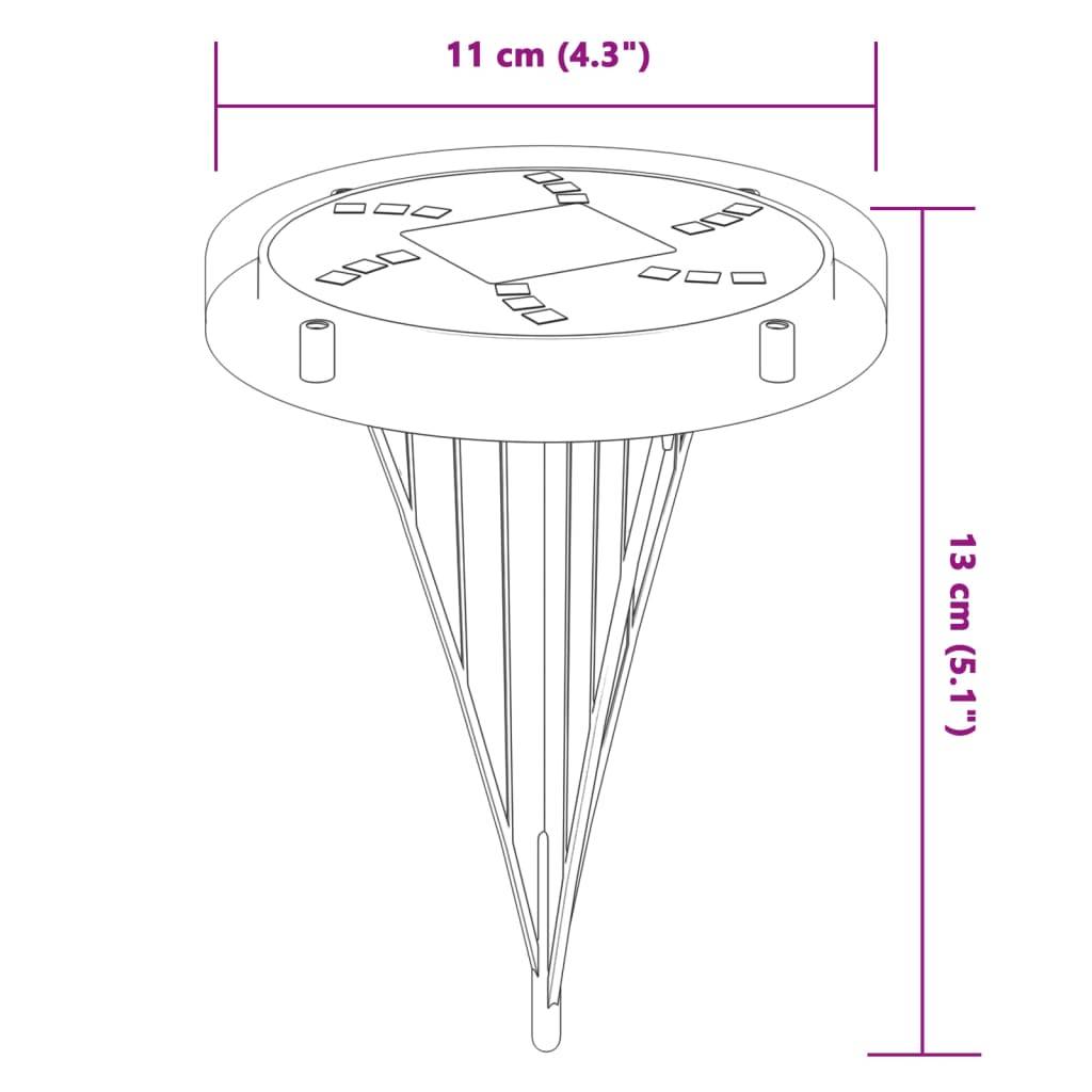Lampe d'extérieur - Lampe de jardins solaires de sol et piquets de sol 12 pcs-JU795 - Image 7