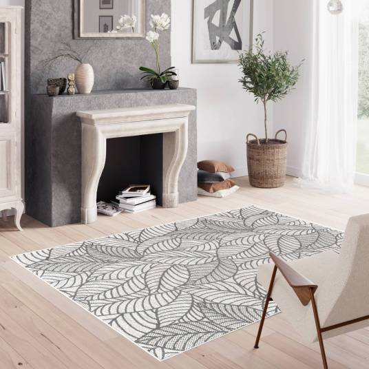 Decoweb - Tapis d'extérieur ou de salon - Provence - Beige et gris naturel - 200 x 290 cm - Decoweb - Image 2