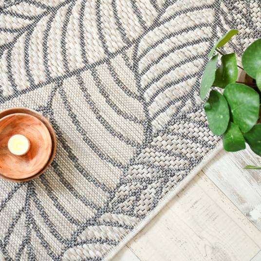 Decoweb - Tapis d'extérieur ou de salon - Provence - Beige et gris naturel - 200 x 290 cm - Decoweb - Image 4