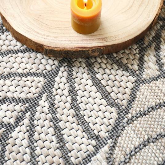 Decoweb - Tapis d'extérieur ou de salon - Provence - Beige et gris naturel - 200 x 290 cm - Decoweb - Image 6