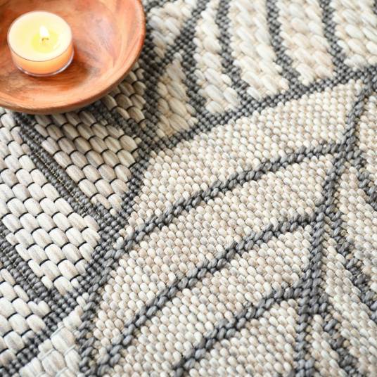 Decoweb - Tapis d'extérieur ou de salon - Provence - Beige et gris naturel - 200 x 290 cm - Decoweb - Image 5