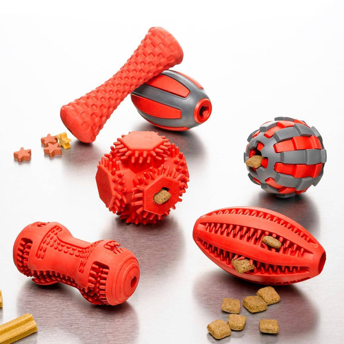 Love Story - Jouet pour Chien Distributeur "Balle" 7cm Rouge - Image 4