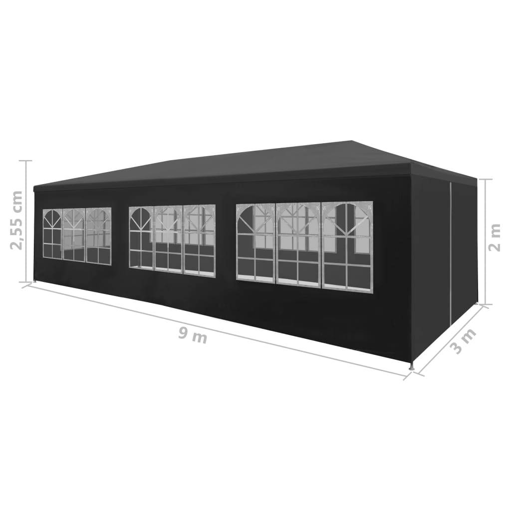 Maison Chic - Tonnelle de jardin - Tente de réception 3x9 m Anthracite - Meuble Pro - Image 8