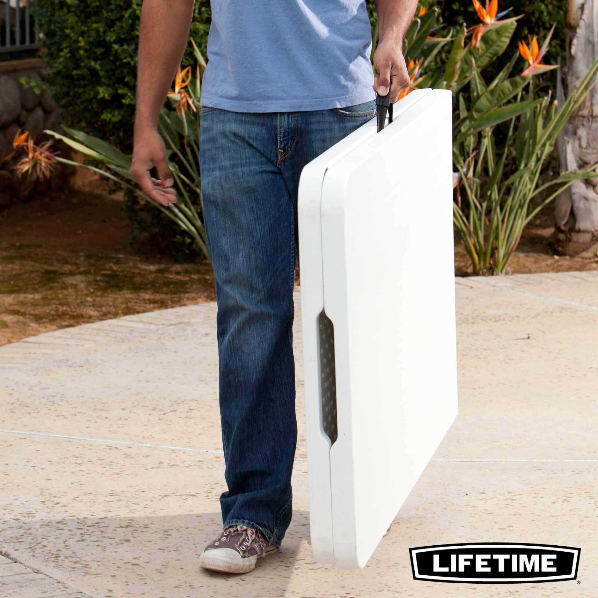 Lifetime - Table Rectangulaire Valise Pliante en deux (244 x 76 cm) Lifetime #80270 - Image 2