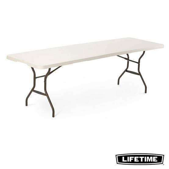 Lifetime - Table Rectangulaire Valise Pliante en deux (244 x 76 cm) Lifetime #80270 - Image 1