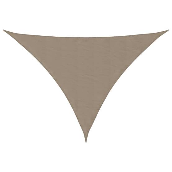 Voile de parasol tissu oxford taupe 3 x 4 x 4 m - PANGIVO - Image 1