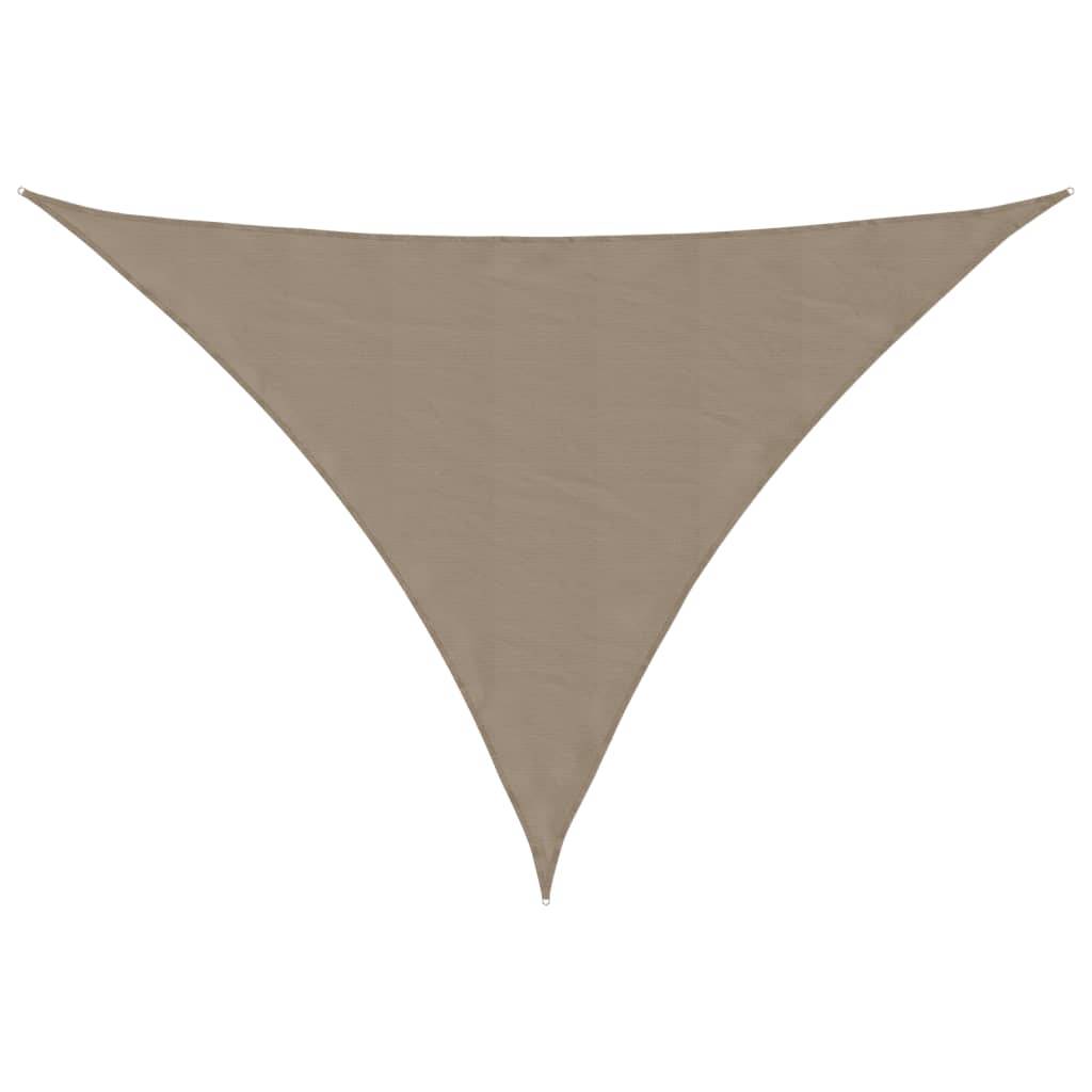 Voile de parasol tissu oxford taupe 3 x 4 x 4 m - PANGIVO - Image 1