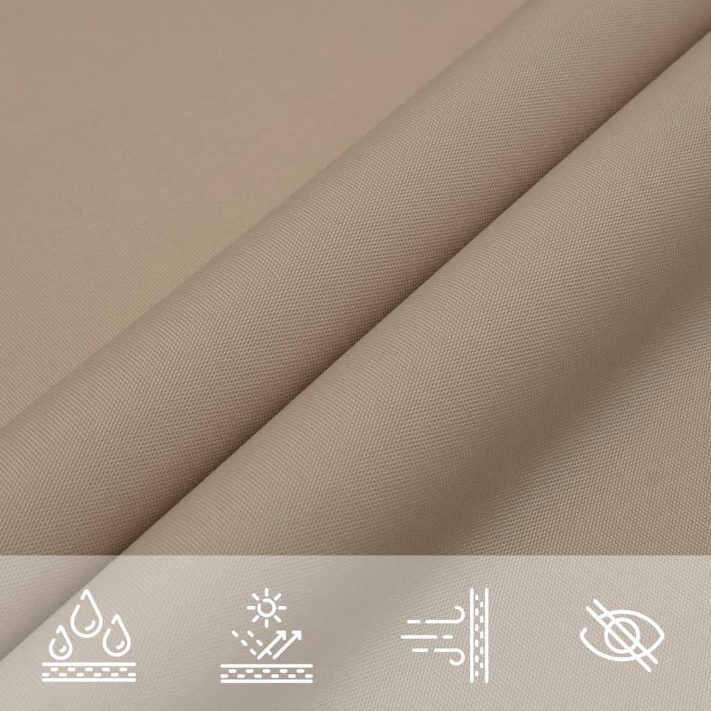 Voile de parasol tissu oxford taupe 3 x 4 x 4 m - PANGIVO - Image 8