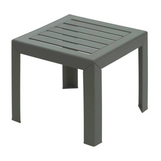 Grosfillex - Table basse - GROSFILLEX - Miami - Forest green - 40x40 - Résine