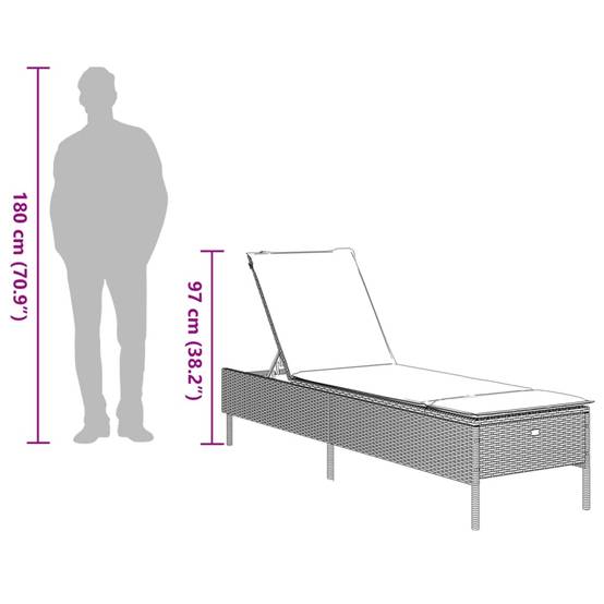 ComfortXL - 2 Transats Jardin Gris Résine Dossier Réglable Coussins Gris Foncé Terrasse – ComfortXL Outdoor Living - Image 7