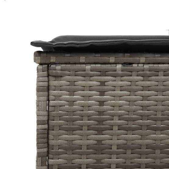 ComfortXL - 2 Transats Jardin Gris Résine Dossier Réglable Coussins Gris Foncé Terrasse – ComfortXL Outdoor Living - Image 9