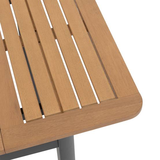 Hesperide - Table de jardin extensible "Folya" en aluminium lin et argile traité époxy 4 places - Hespéride - Image 6