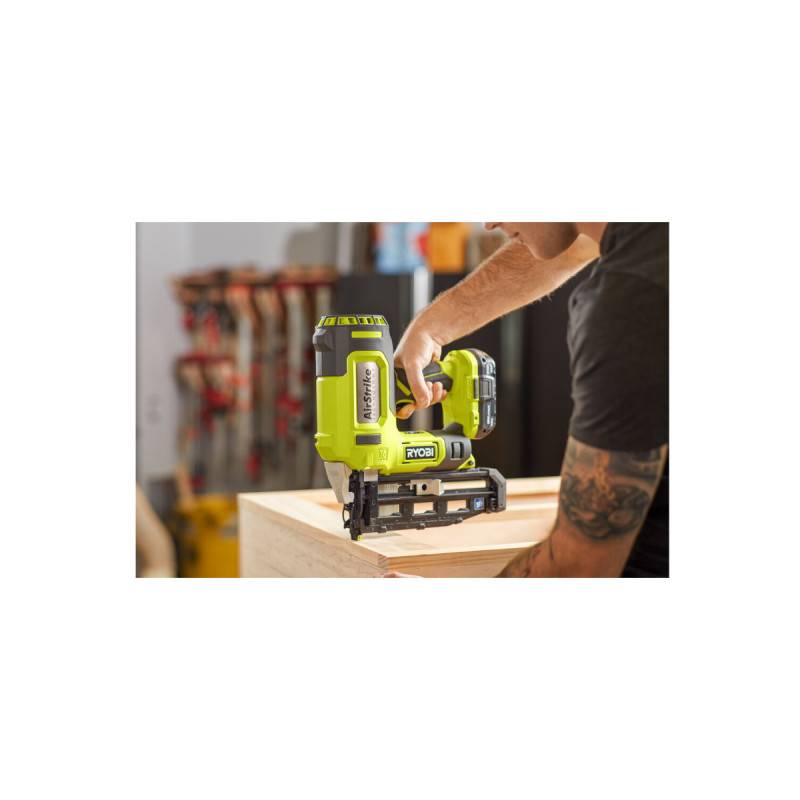 Ryobi - Pack RYOBI Cloueur de finition à air comprimé 18 V One+ R16GN18-0 - 1 Batterie 2.5Ah - 1 Chargeur rapide RC18120-125 - Image 4