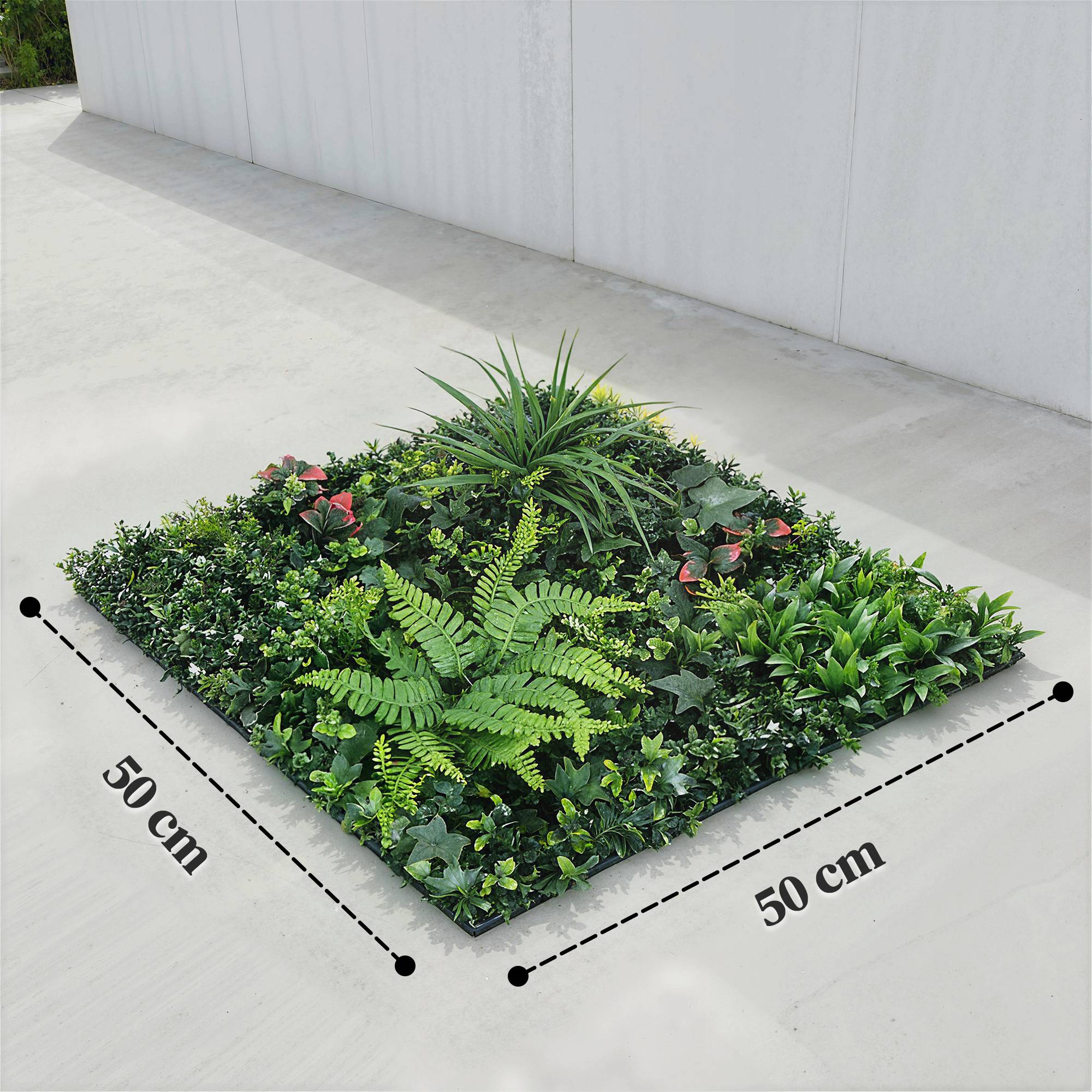 ComfortXL - Haie artificielle PE verte 6 panneaux 50x50 cm brise-vue anti-UV terrasse balcon - ComfortXL Outdoor Living - Image 5