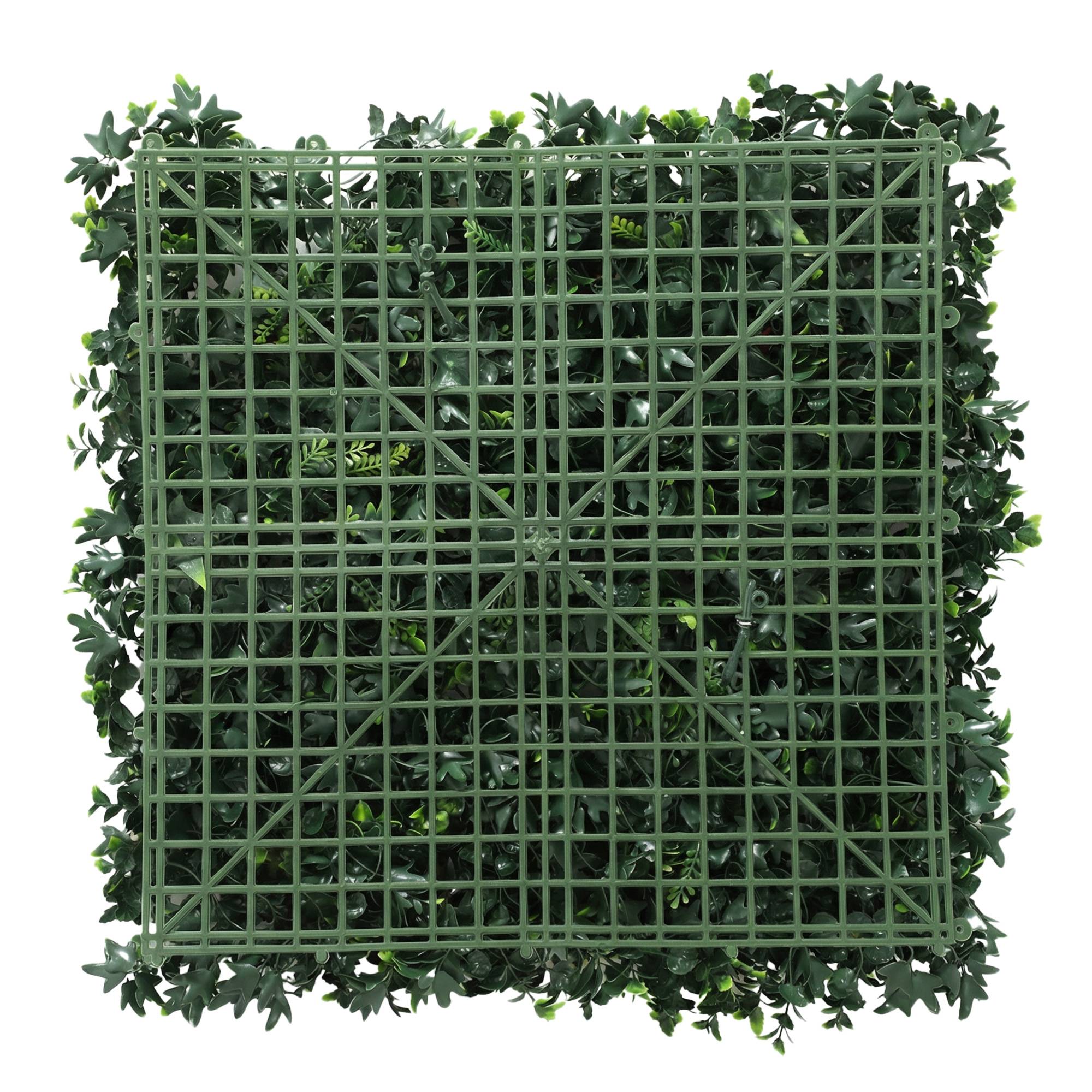 ComfortXL - Haie artificielle PE verte 6 panneaux 50x50 cm brise-vue anti-UV terrasse balcon - ComfortXL Outdoor Living - Image 2